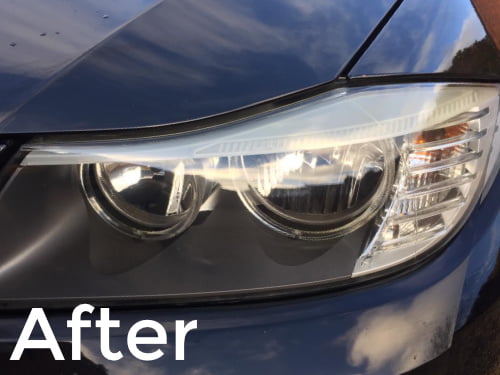 BMW 3 Series Headlight Restoration Before